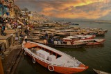 Orange Boat of Varanasi